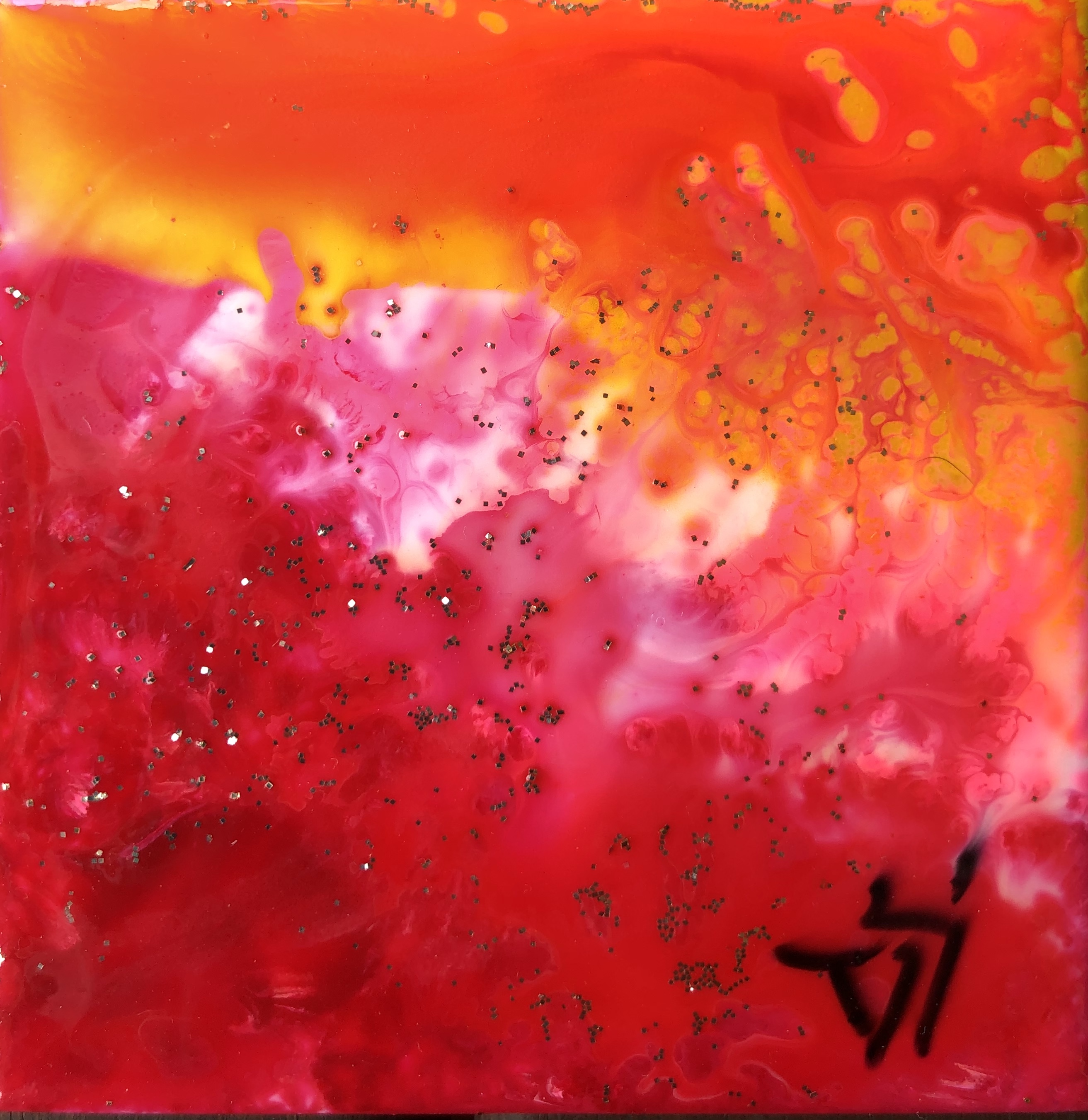 Coaster - YellowPink - Art to Love - Artwork 2 Love