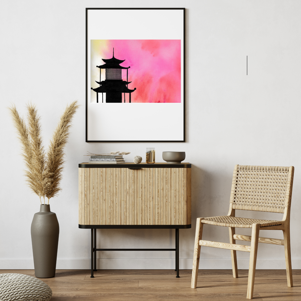 Australian Artwork to Buy_Japanese Temple_Staged 02